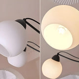 Modern Black Multi-Arm Ceiling Chandelier Lamp