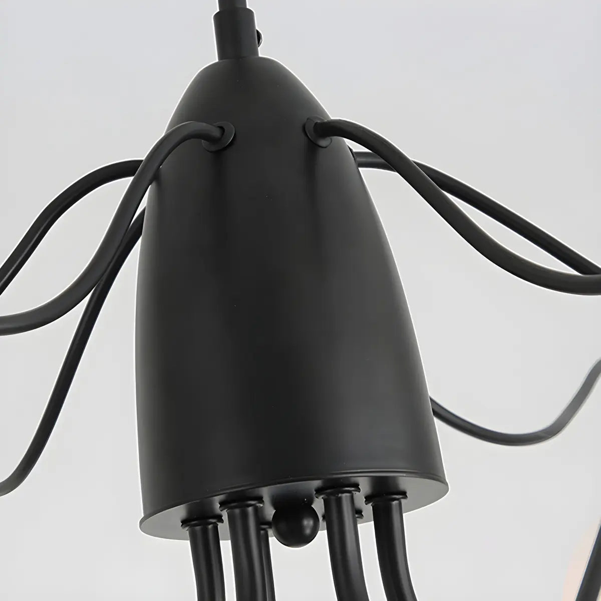 Modern Black Multi-Arm Ceiling Chandelier Lamp