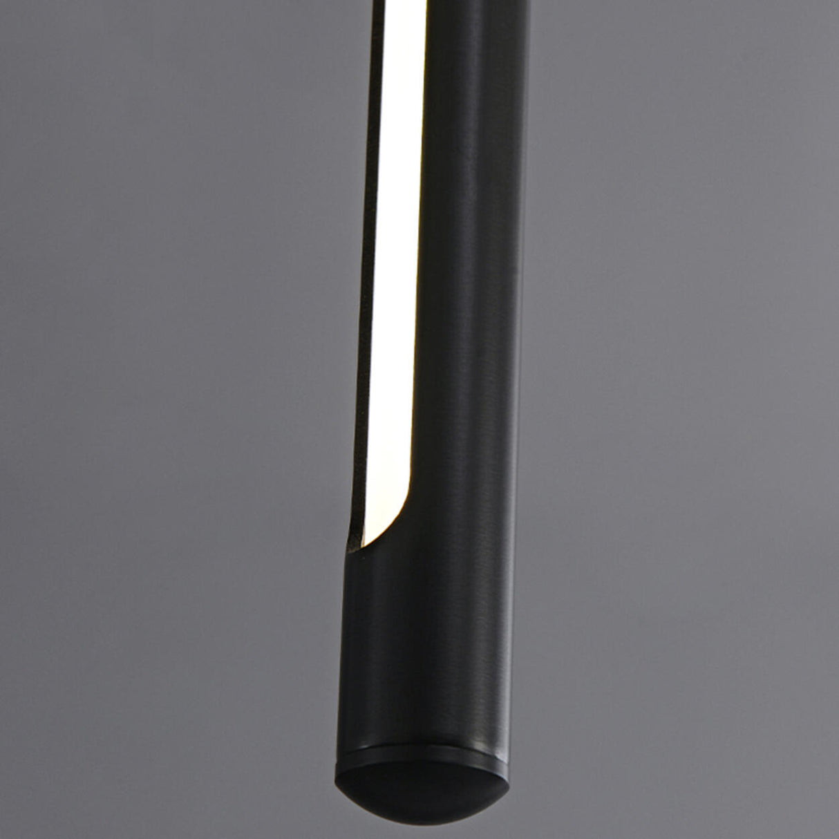 Modern Black Multi-Tube Acrylic LED Round Pendant Light Image - 12