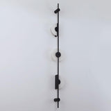 Modern Black Orb Vertical LED Wall Sconce Light Image - 6