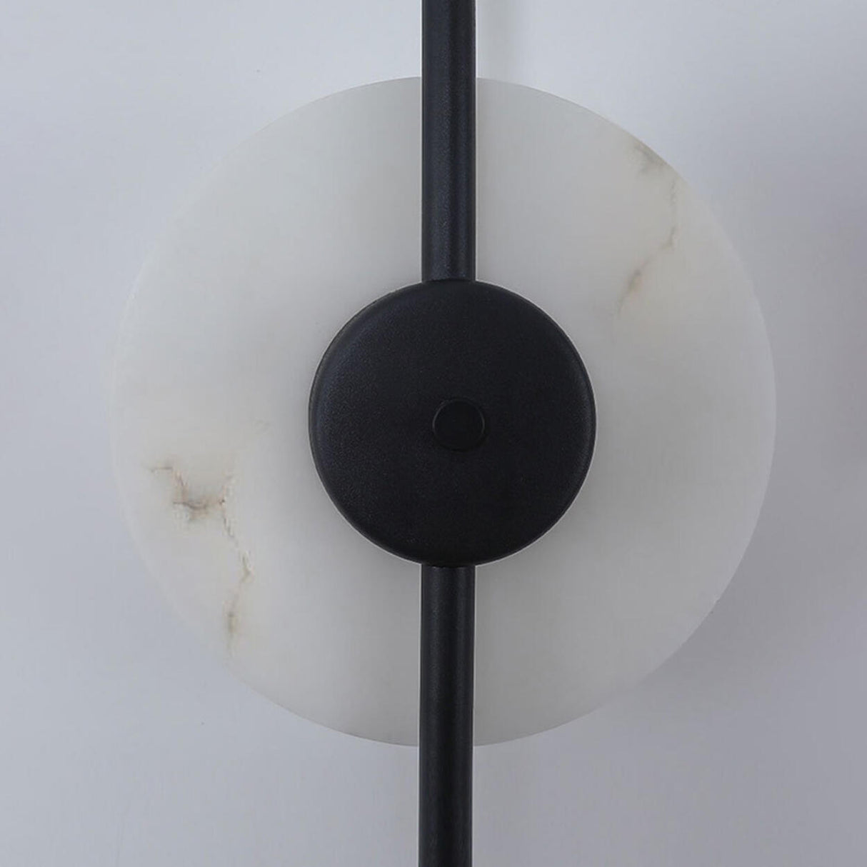 Modern Black Orb Vertical LED Wall Sconce Light Image - 8