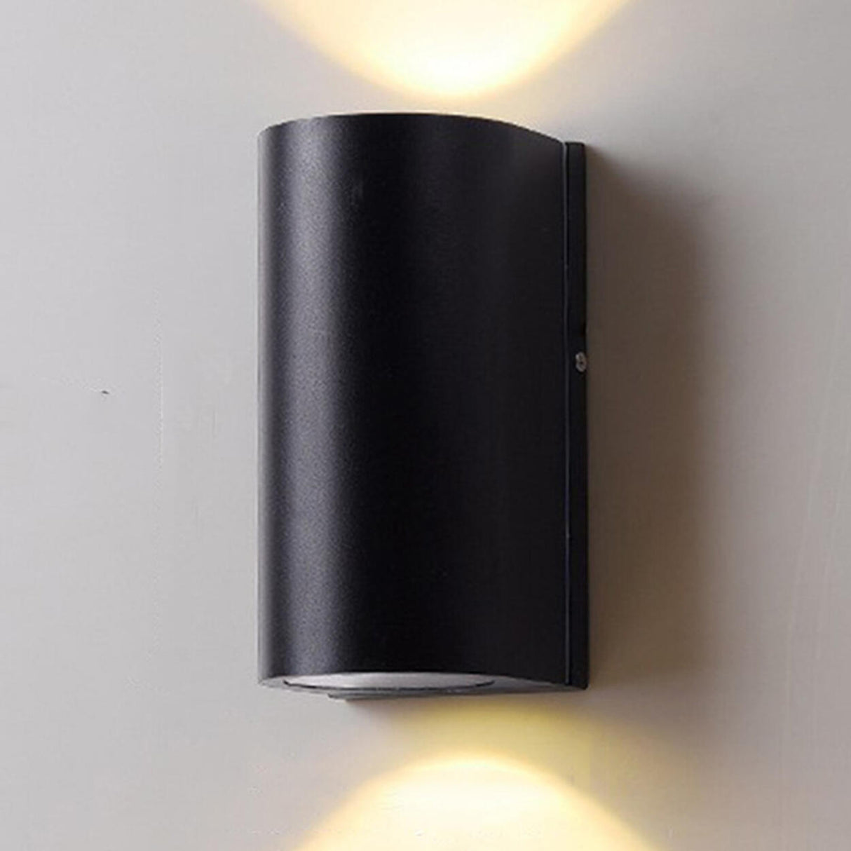 Modern Black Outdoor Up Down Wall Sconce Image - 18