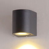 Modern Black Outdoor Up Down Wall Sconce Image - 19