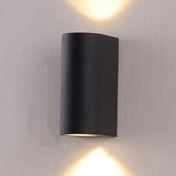 Modern Black Outdoor Up Down Wall Sconce Image - 20