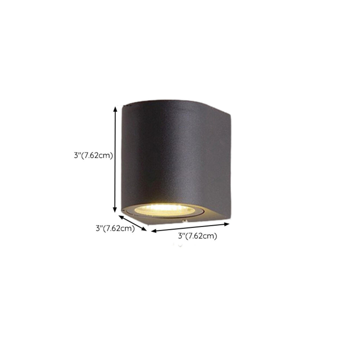 Modern Black Outdoor Up Down Wall Sconce Image - 25