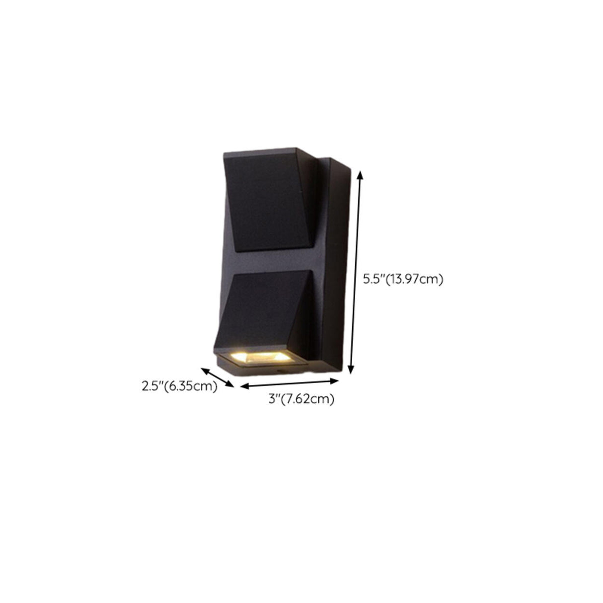 Modern Black Outdoor Up Down Wall Sconce Image - 30