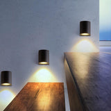 Modern Black Outdoor Up Down Wall Sconce Image - 4