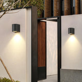 Modern Black Outdoor Up Down Wall Sconce Image - 5