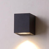 Modern Black Outdoor Up Down Wall Sconce Image - 6