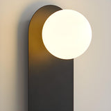 Modern Black Oval LED Wall Sconce Light Fixtures Image - 10