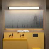 Modern Black Rectangluar LED Bathroom Vanity Light Image - 4