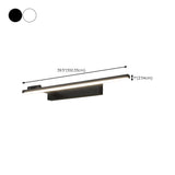 Modern Black Rectangular Bathroom Vanity Light  Image - 18