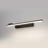 Modern Black Rectangular Bathroom Vanity Light  Image - 2