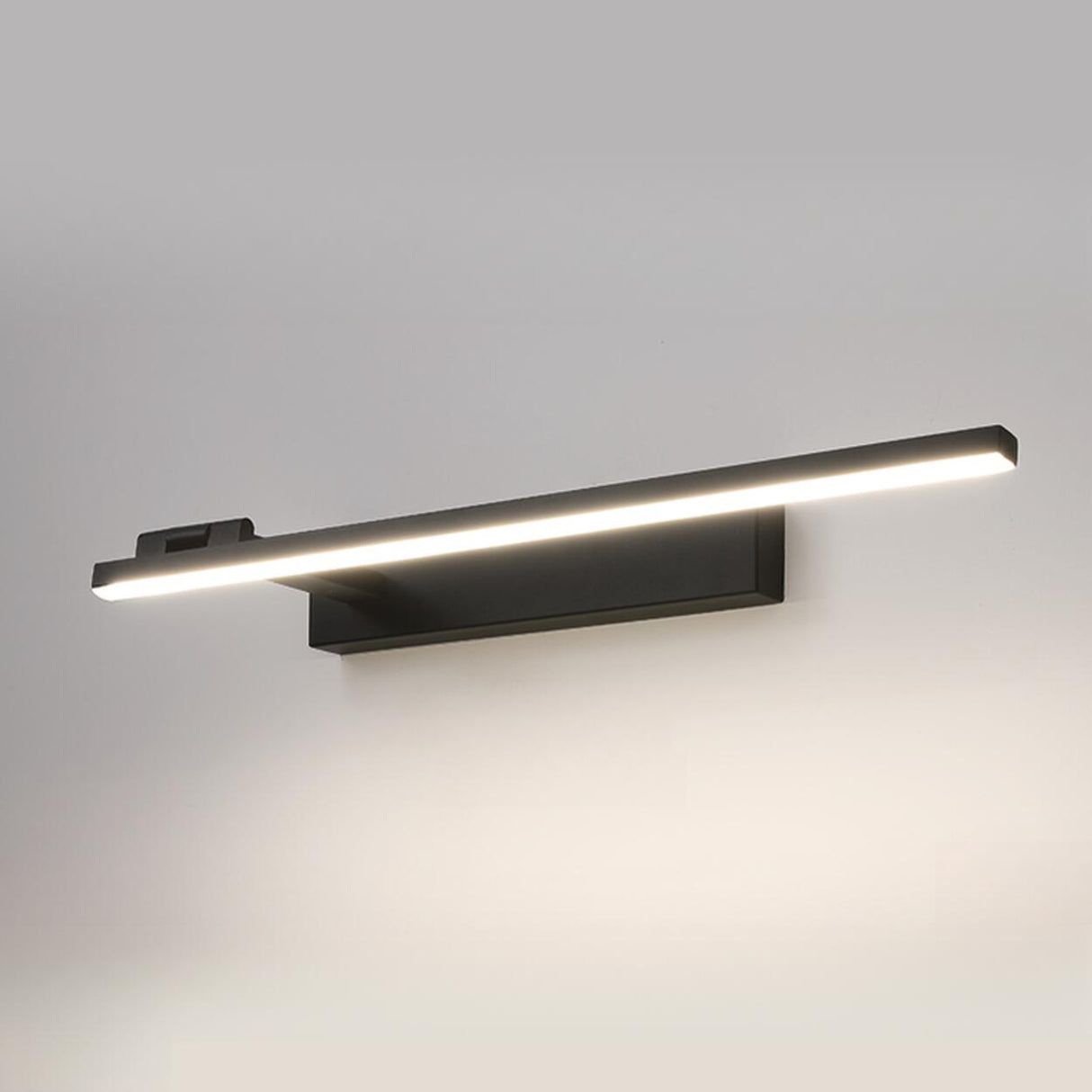 Modern Black Rectangular Bathroom Vanity Light  Image - 7