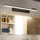 Modern Black Rectangular Bathroom Vanity Light  Image - 8