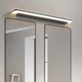 Modern Black Rectangular LED Vanity Light Fixture Image - 1