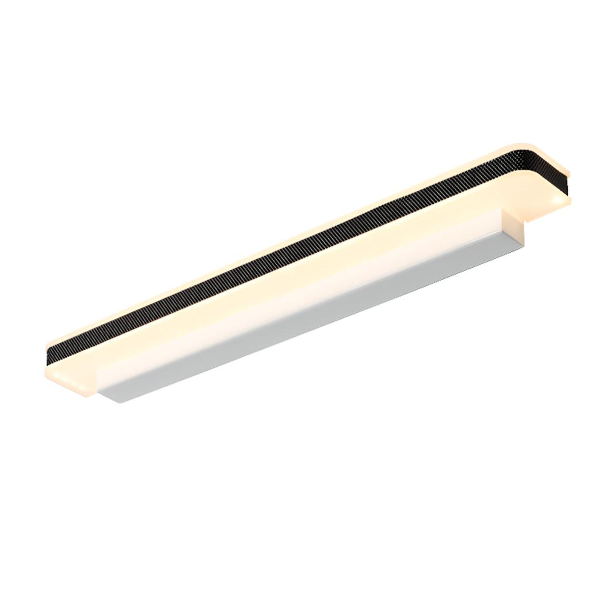 Modern Black Rectangular LED Vanity Light Fixture Image - 5