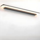 Modern Black Rectangular LED Vanity Light Fixture Image - 6