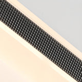 Modern Black Rectangular LED Vanity Light Fixture Image - 9