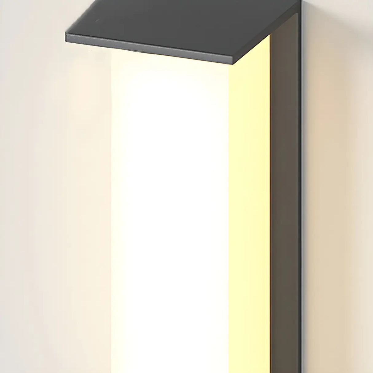 Modern Black Rectangular Metal Outdoor Wall Lights Image - 13