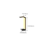 Modern Black Rectangular Metal Outdoor Wall Lights Image - 18