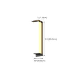 Modern Black Rectangular Metal Outdoor Wall Lights Image - 21