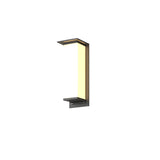 Modern Black Rectangular Metal Outdoor Wall Lights Image - 3