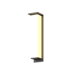 Modern Black Rectangular Metal Outdoor Wall Lights Image - 7