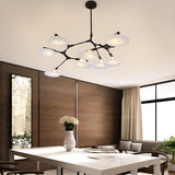 Modern Black Spider Branch Acrylic LED Chandelier Image - 3