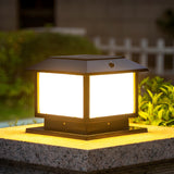 Modern Black Square LED Metal Outdoor Table Lamp  Image - 1