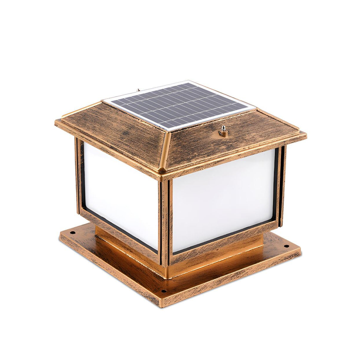 Modern Black Square LED Metal Outdoor Table Lamp  Image - 5