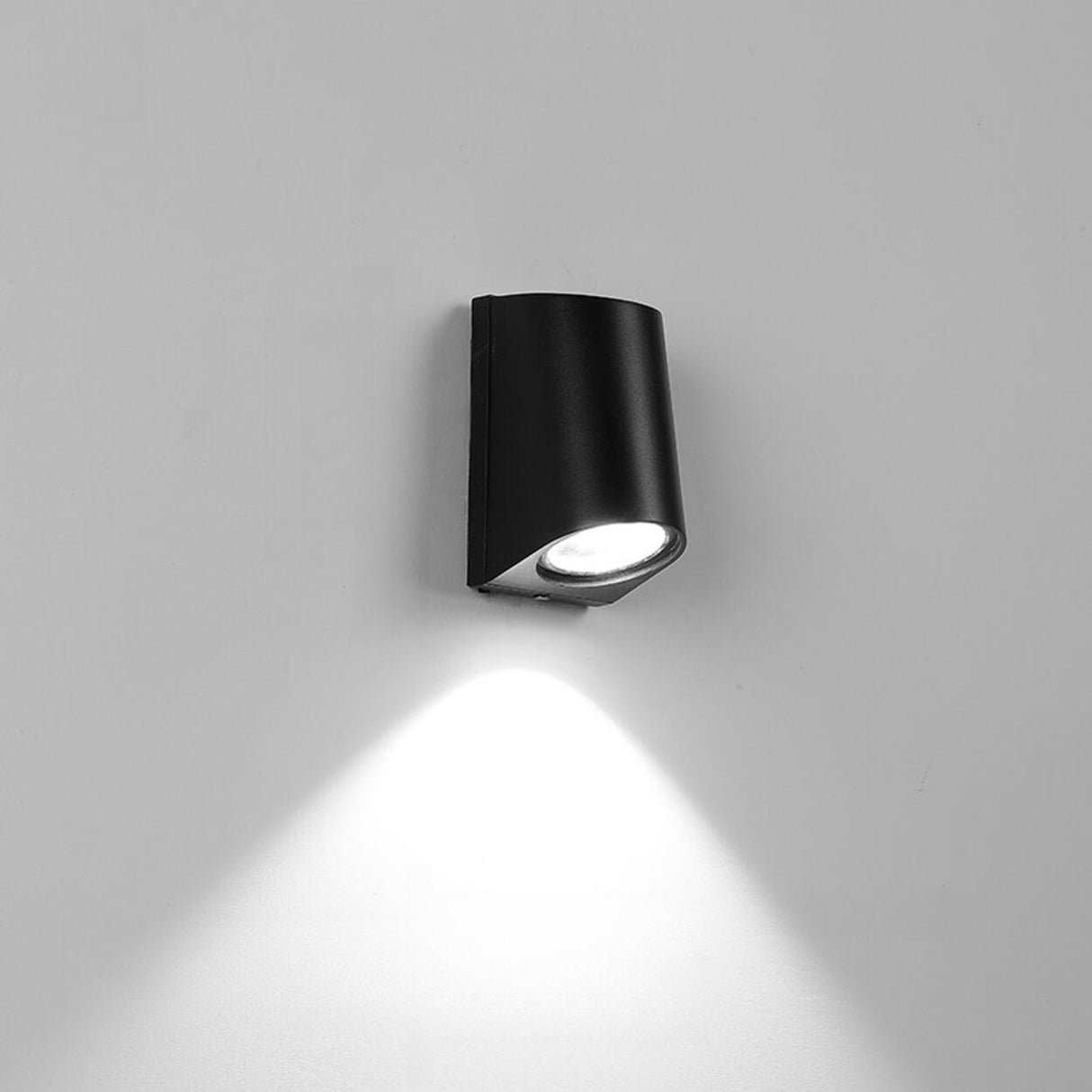 Modern Black Square Outdoor Up Down Wall Light Image - 15