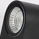 Modern Black Square Outdoor Up Down Wall Light Image - 18