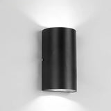 Modern Black Square Outdoor Up Down Wall Light Image - 2