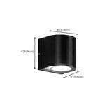 Modern Black Square Outdoor Up Down Wall Light Image - 21