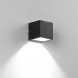 Modern Black Square Outdoor Up Down Wall Light Image - 6