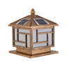 Modern Black Square Solar Outdoor Lantern Table Lamp Image - 5