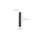 Modern Black Vertical Outdoor Waterproof Wall Lamp Image - 25