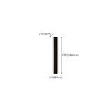 Modern Black Vertical Outdoor Waterproof Wall Lamp Image - 26