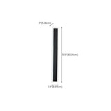 Modern Black Vertical Outdoor Waterproof Wall Lamp Image - 27