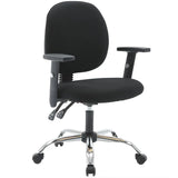 Modern Blue Adjustable Ergonomic Swivel Fabric Office Chair Image - 2