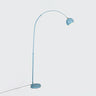 Modern Blue Dome Arched Metal Bedroom Floor Lamp Image - 9