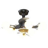 Artistic Elegant Branch Ball Shade Ceiling Fan Light Image - 7