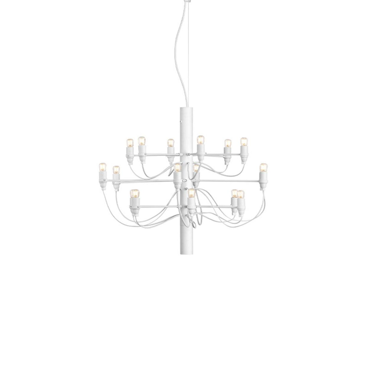 Modern Branching Metal Linear Chandelier Adjustable Height Image - 11