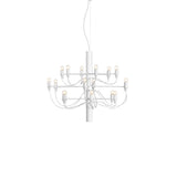 Modern Branching Metal Linear Chandelier Adjustable Height Image - 11