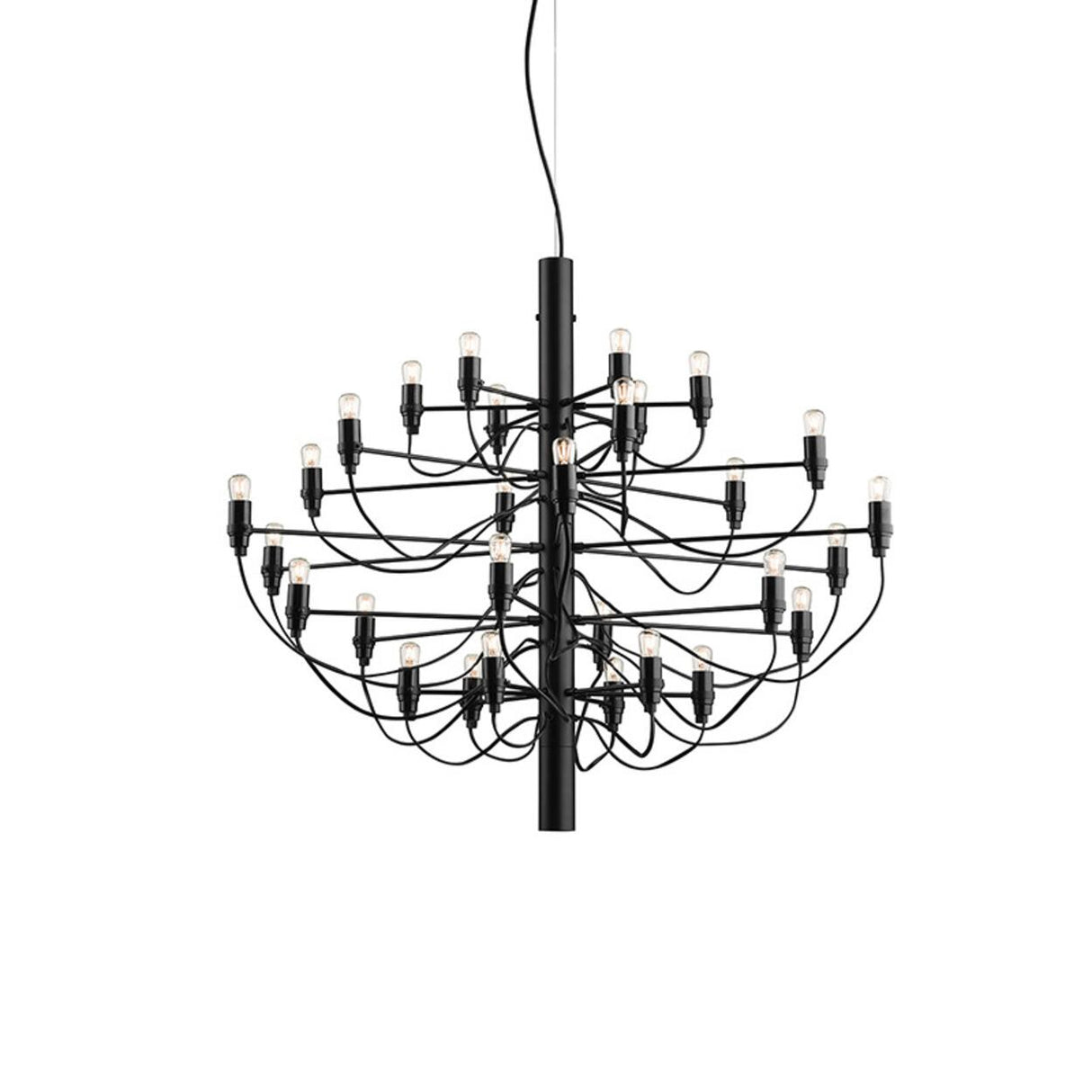 Modern Branching Metal Linear Chandelier Adjustable Height Image - 14