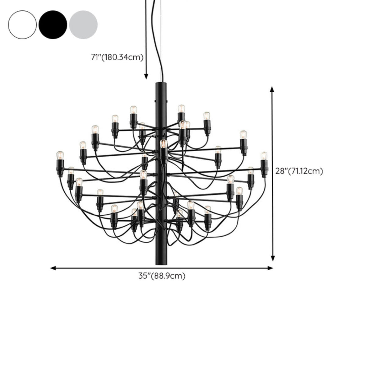 Modern Branching Metal Linear Chandelier Adjustable Height Image - 19