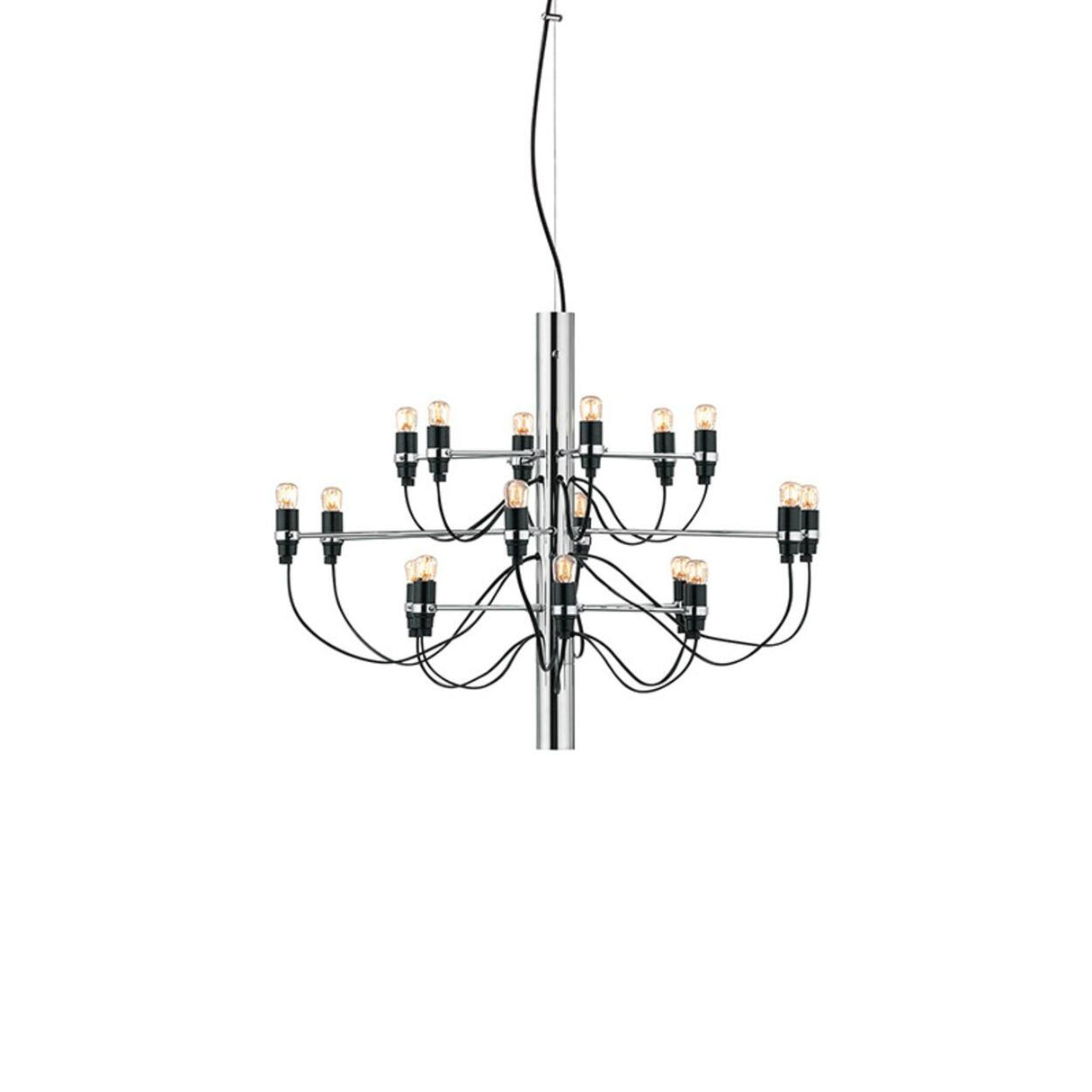 Modern Branching Metal Linear Chandelier Adjustable Height Image - 6