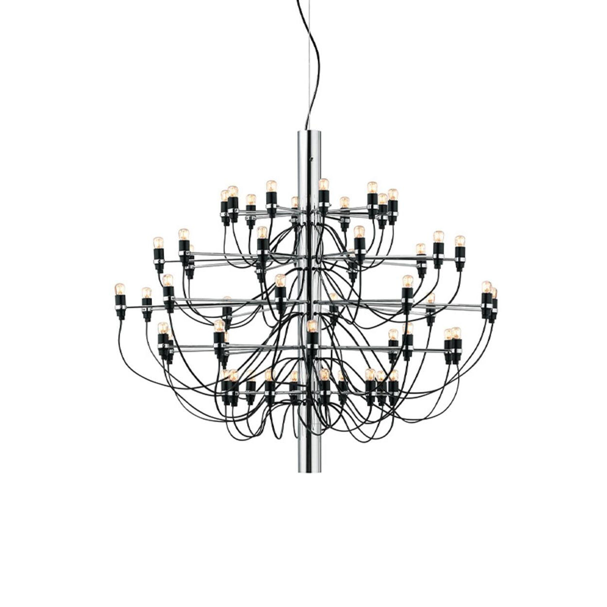 Modern Branching Metal Linear Chandelier Adjustable Height Image - 9