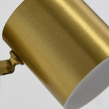 Modern Brass Adjustable Cylindrical LED Wall Sconce Image - 11